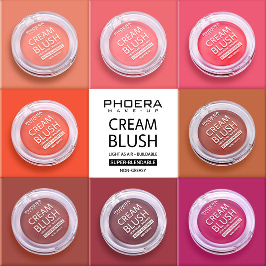PHOERA Brightening Blush Cream | 8 Shades