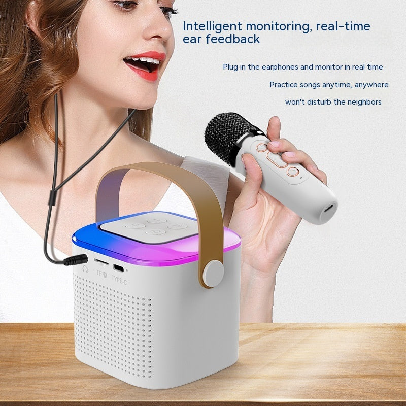 Bluetooth Karaoke Machine with 2 Wireless Microphones