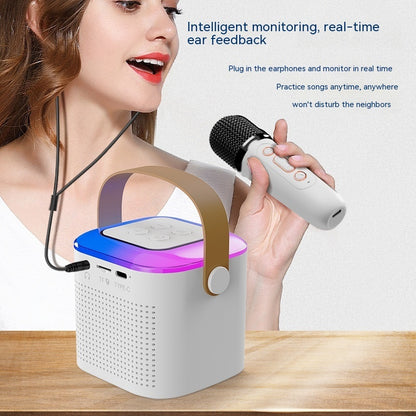 Bluetooth Karaoke Machine with 2 Wireless Microphones