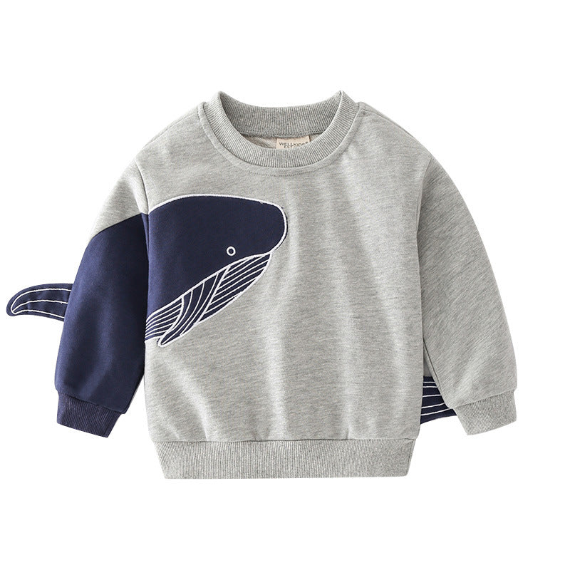 Boys' Cartoon Pullover Sweater | Spring Autumn Kids Casual Top