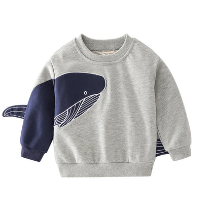 Boys' Cartoon Pullover Sweater | Spring Autumn Kids Casual Top