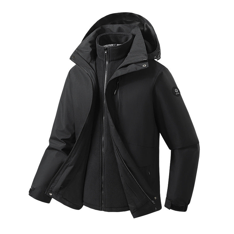 Women's Velvet Zip Jacket | 3D Effect Casual Coat | S-5XL