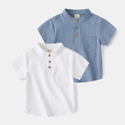 Boys' V-Neck Short Sleeve T-Shirt | Soft Cotton, Casual Fit