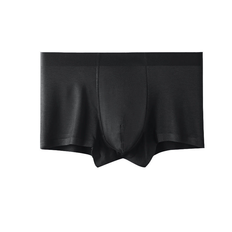 Men's Seamless Modal Boxer Briefs – Ultra-Thin Breathable Mid-Waist Underwear