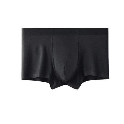 Men's Seamless Modal Boxer Briefs – Ultra-Thin Breathable Mid-Waist Underwear