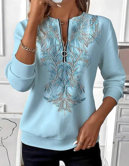 Women's Loose Fit Floral Print Sweatshirt | Sizes S to 5XL