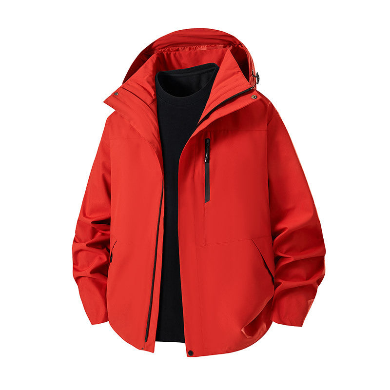 Unisex Waterproof Windproof Hooded Shell Jacket – 12 Colours