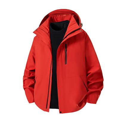 Unisex Waterproof Windproof Hooded Shell Jacket – 12 Colours