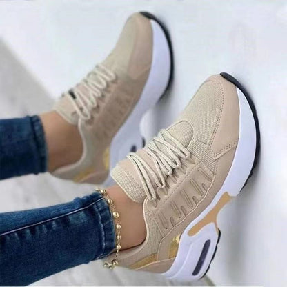 Women's Mesh Lace-Up Low Heel Sneakers | 7 Colours, EU 35–43
