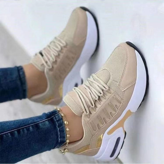 Women's Mesh Lace-Up Low Heel Sneakers | 7 Colours, EU 35–43