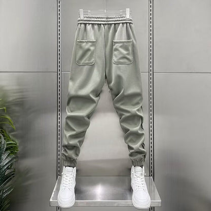 Men's Vertical Stripe Slim-Fit Trousers | High Waist M-3XL