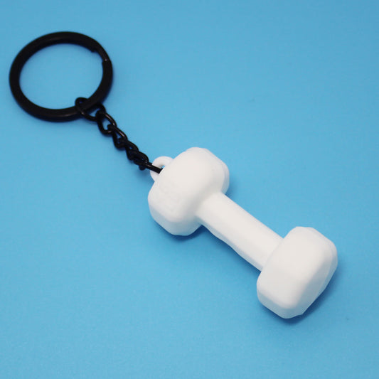 Rubber Dumbbell Keychain | Novelty Gym Charm | 10 Colours