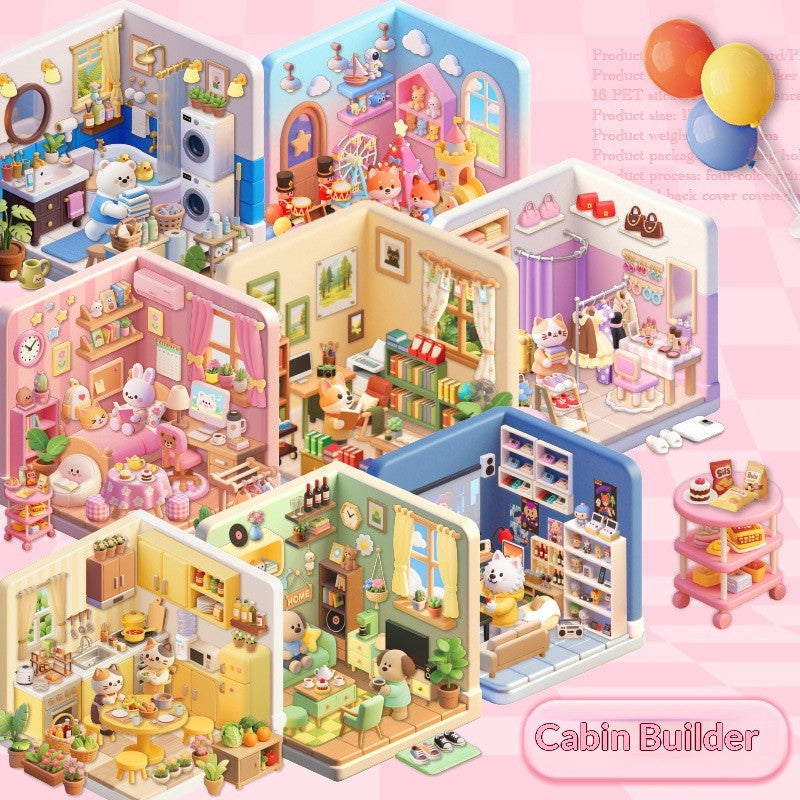 3D Scene Sticker Craft Set for Kids
