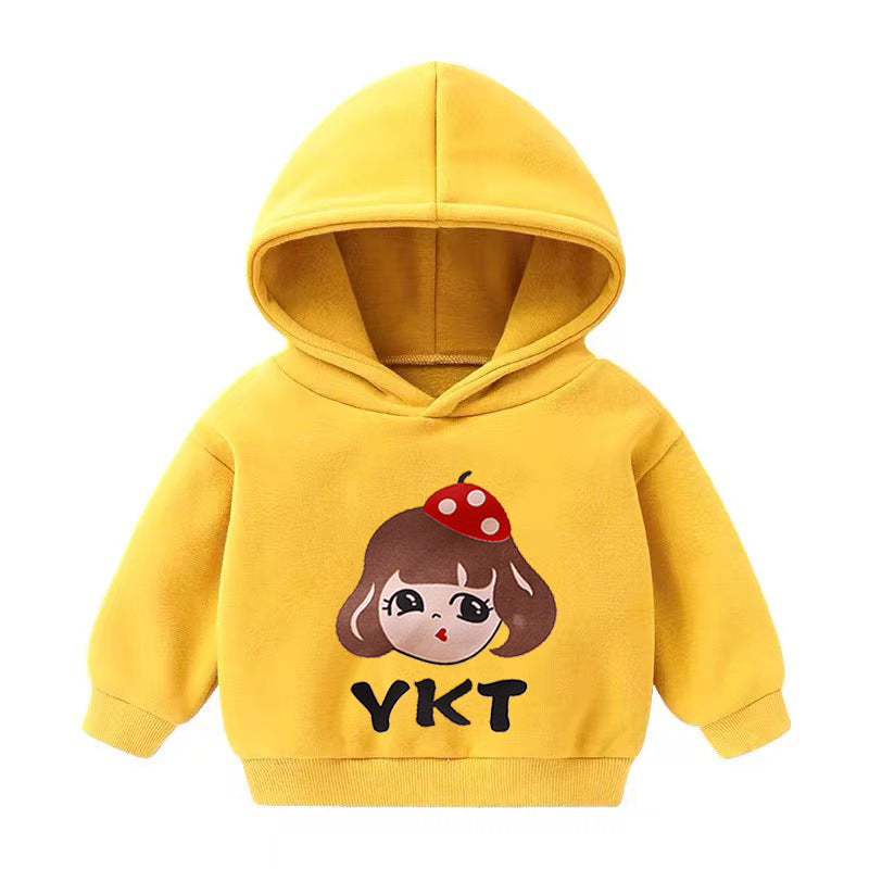 Kids Hooded Fleece Pullover Sweater – Unisex Long-Sleeve Top