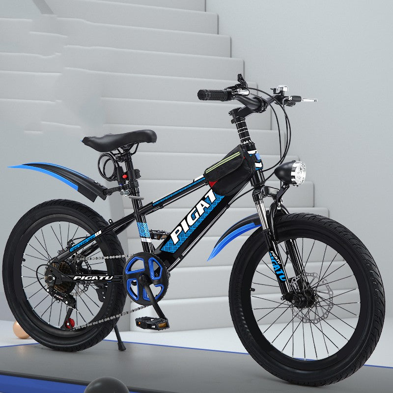 Children's Mountain Bike – Double Disc Brake Shock Absorbing 18", 20" & 22" Ages 8+