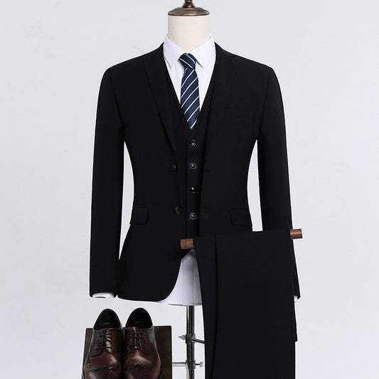Men's 3-Piece Slim Fit Blazer Suit Set | Coat, Shirt & Trousers – S to 6XL