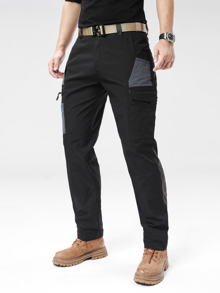 Men's Windproof Casual Cargo Trousers | Cotton Stretch Outdoor Pants