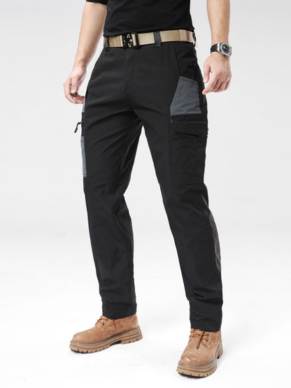 Men's Windproof Casual Cargo Trousers | Cotton Stretch Outdoor Pants