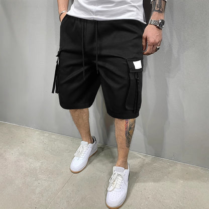 Men's Cotton-Feel Casual Sports Shorts