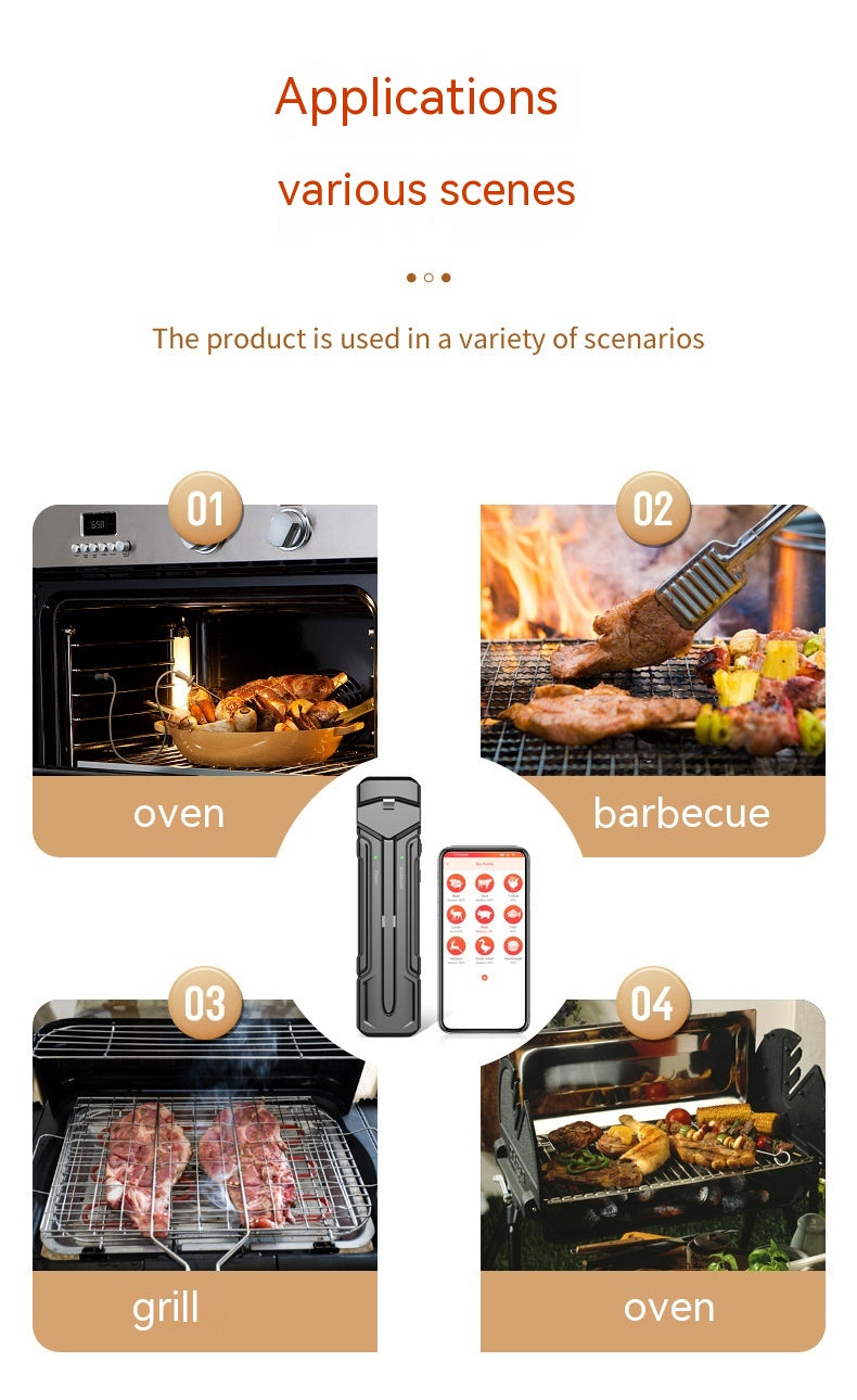 Wireless Kitchen Oven & Food Thermometer | ±1°C Accuracy