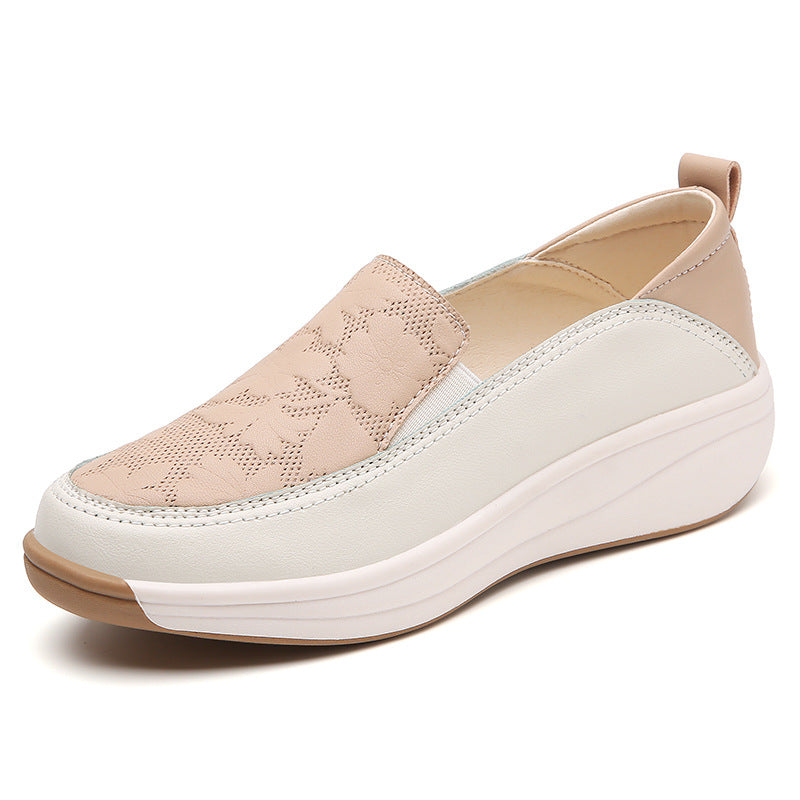Women's Slip-On Thick Sole Shoes | Synthetic Leather | EU 35-43