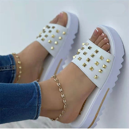 Women's Peep Toe Flat Sandals | 5 Colours | EU 36–43