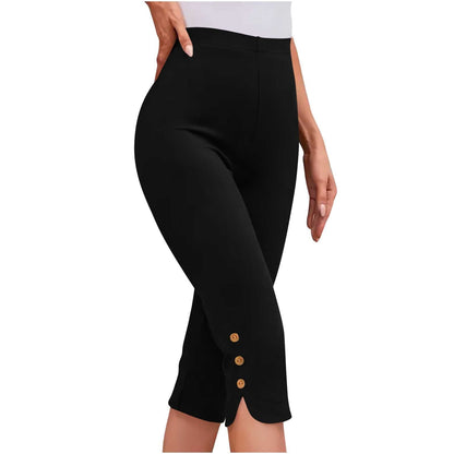 Plus-size Womens Clothing Loose, Casual Mid-length Layered Pants