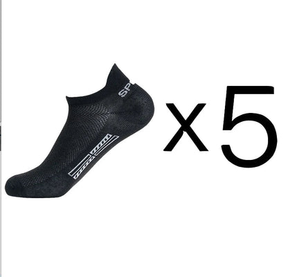 Men's Cotton Ankle Socks – Breathable Mesh Low-Cut Sports Socks