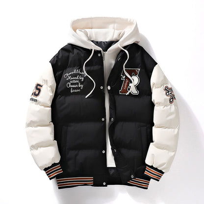 Men's Padded Puffer Jacket - Casual Winter Coat