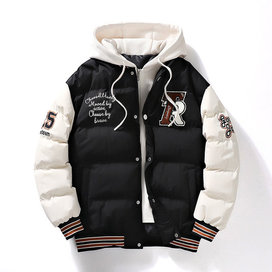 Men's Padded Puffer Jacket - Casual Winter Coat