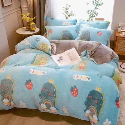 Double-Sided Milk Velvet Duvet Cover | 14 Designs