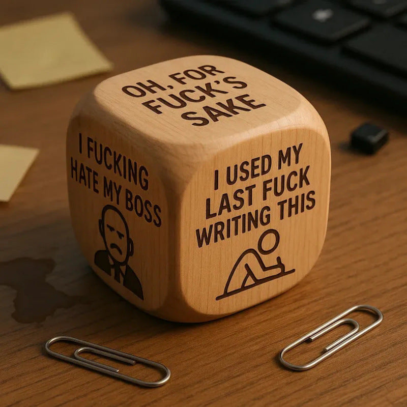 Handmade Wooden Novelty Decision Dice | Themed Gift