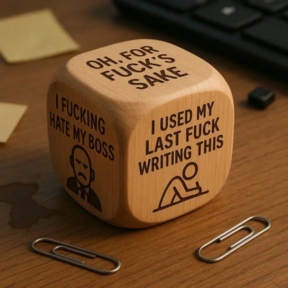 Handmade Wooden Novelty Decision Dice | Themed Gift