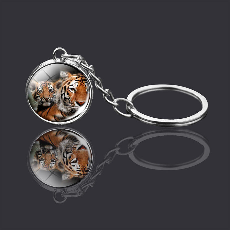 Animal Glass Ball Keychain | Double-Sided Design | 23 Animals