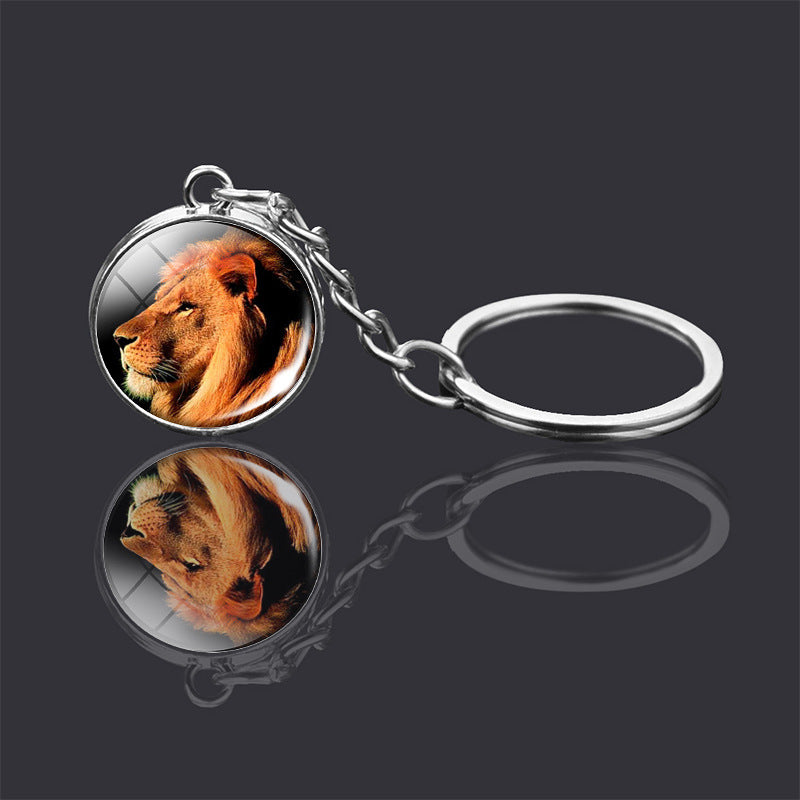 Animal Glass Ball Keychain | Double-Sided Design | 23 Animals