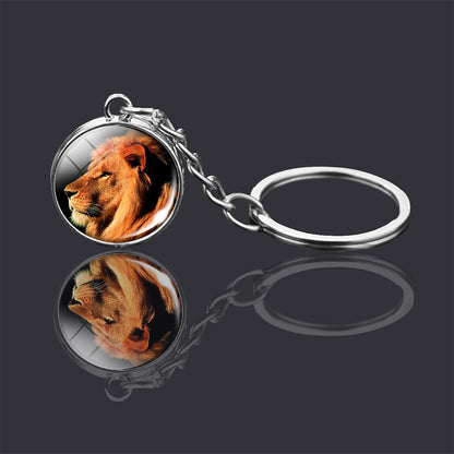 Animal Glass Ball Keychain | Double-Sided Design | 23 Animals