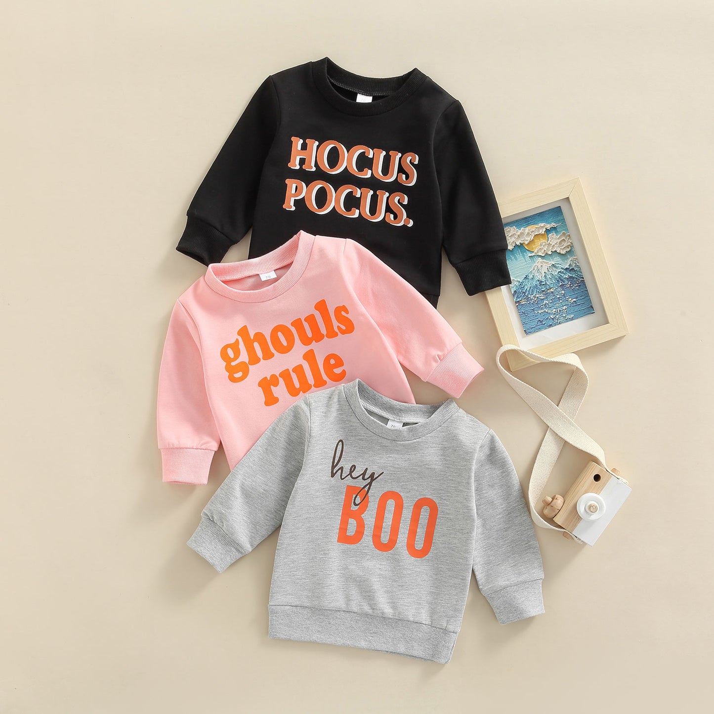 Children's Letter Print Cotton Pullover Sweater | Kids Casual Top