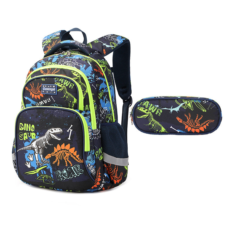 Kids' Animal School Backpack Set – Lightweight & Spine-Protection
