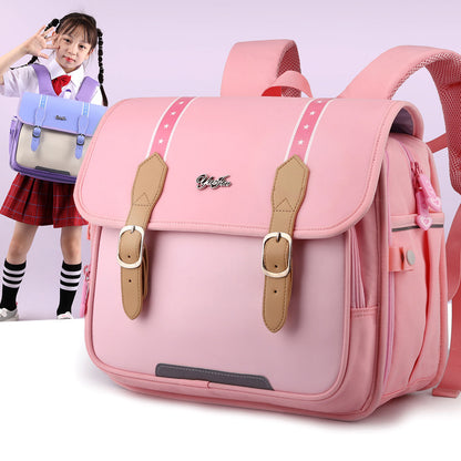 Kids' Ultra-Light Nylon School Backpack – Breathable & Burden-Reducing