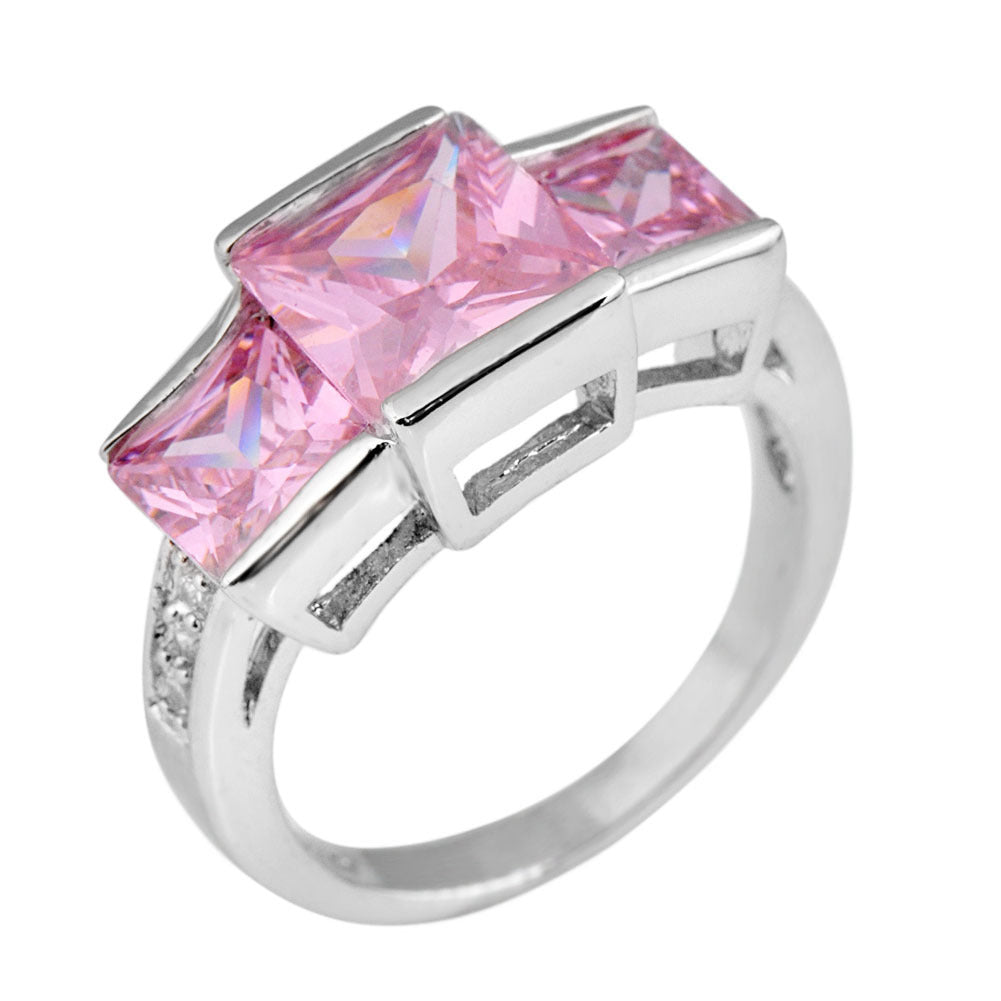 Unisex Copper Rainbow Geometric Ring – Colourful Electroplated Statement Band