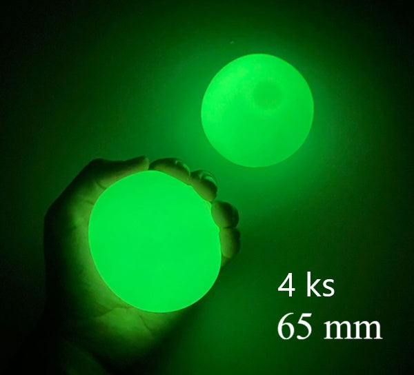 Sticky Wall Ball Stress Relief Toy - Glow Squish Ball for Kids and Adults