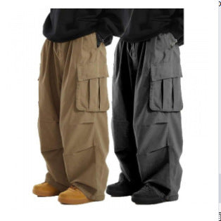 Men's High Waist Straight-Leg Trousers with Belt | 3 Colours S-2XL