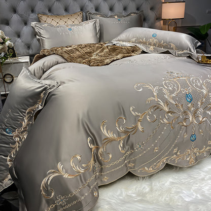 Cotton Jacquard Bedding Set | 4 Piece | 14 Colours