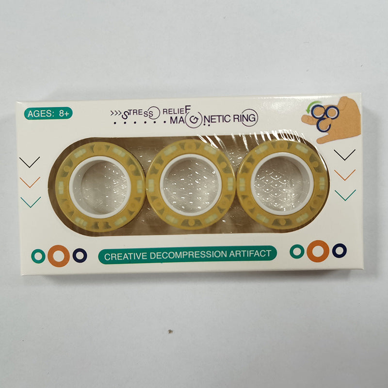Magnetic Fingertip Spinning Top Set 3 Pack | Fidget Desk Toy