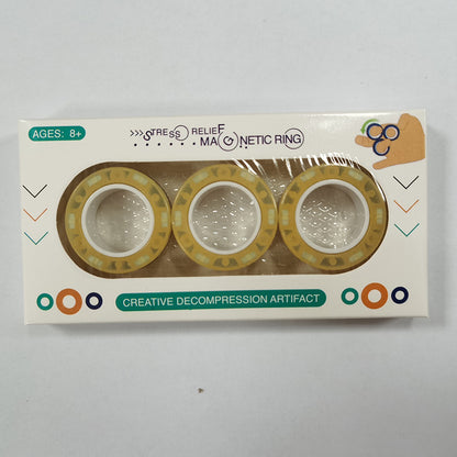 Magnetic Fingertip Spinning Top Set 3 Pack | Fidget Desk Toy