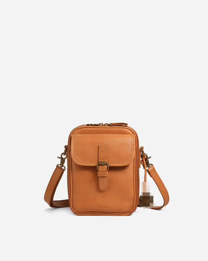 Women's Small PU Leather Crossbody Bag | Multi-Compartment Shoulder Bag