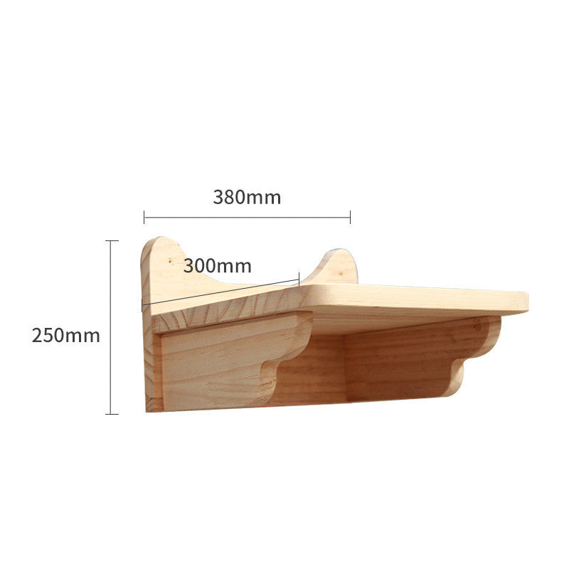 Modular Wall-Mounted Cat Climbing Frame – Solid Wood Shelves & Platforms