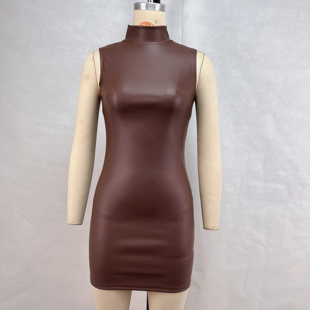 Women's Faux Leather Bodycon Mini Skirt - JParker Collections