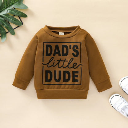 Boys Letter Print Sweatshirt Top | Toddler Casual Tops