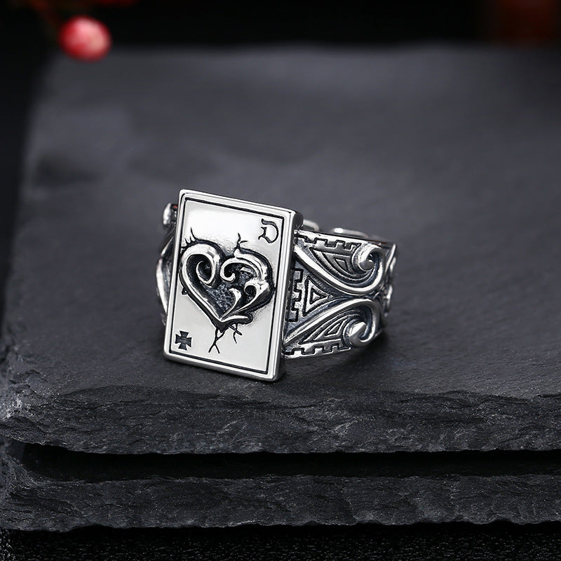 925 Sterling Silver Rich Deer Adjustable Ring